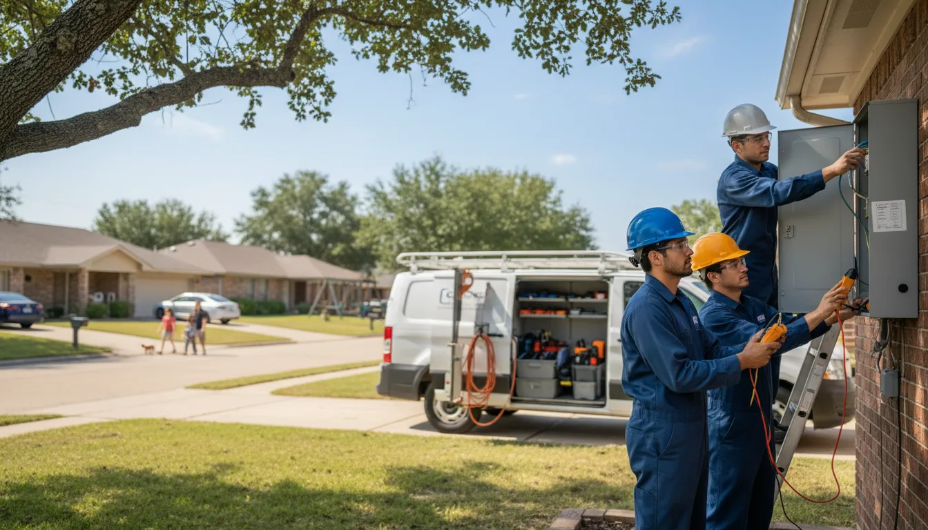 Certified electrician providing emergency electrical services in Letona, AR